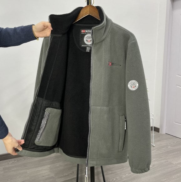 Muška zimska jakna dvostrana, topla i ležerna, od pamuka/vune, idealna za hladne dane 【S-3XL】